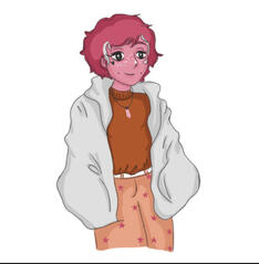 Lesbian Flag as a Person